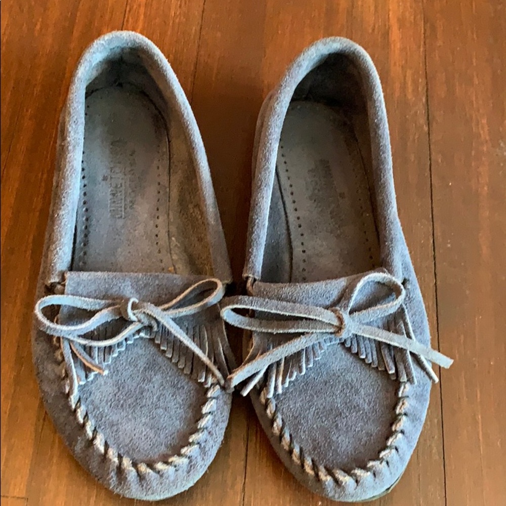 Minnetonka moccasins-blue